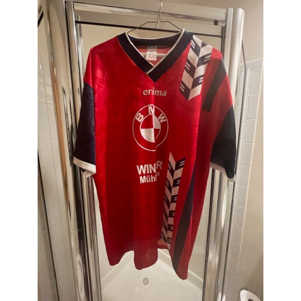 BMW Soccer Jersey - Size XL - Dry fit workout Jersey - Short sleeve Gym wear